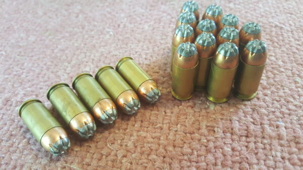 45 ACP Ammunition With 230 Grain Wolverine Serrated Hollow Point Personal Defense Bullets 20 Rounds