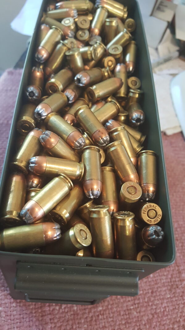 45 ACP Ammunition With 230 Grain Wolverine Serrated Hollow Point Personal Defense Bullets 20 Rounds - Image 6