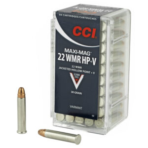 CCI Maxi-Mag 22WMR 30 Grain Jacketed Hollow Point +V 50 Round Box 59