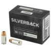 Gorilla Ammunition Company LLC Silverback FBI Penetration 45 ACP 230 Grain Solid Copper Hollow Point Lead Free Subsonic 20 Round Box California Certified Nonlead Ammunition SB45230SFBI