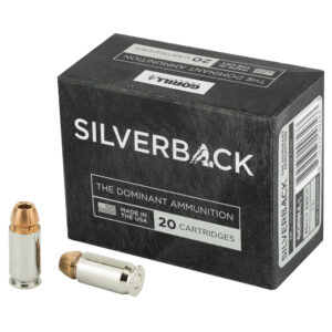 Gorilla Ammunition Company LLC Silverback FBI Penetration 45 ACP 230 Grain Solid Copper Hollow Point Lead Free Subsonic 20 Round Box California Certified Nonlead Ammunition SB45230SFBI