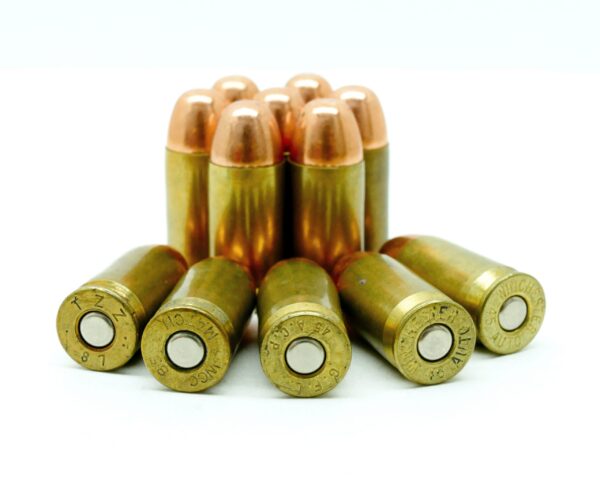 45 ACP 230 Grain Round Nose Ammunition Copper Plated Bullets 50 Rounds - Image 2