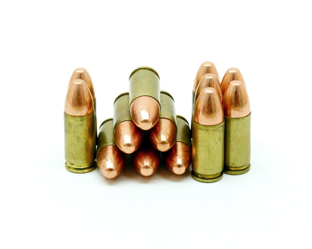 9mm Luger Ammo 125 Grain Bullets 50 Rounds FMJ Copper Plated Round Nose Bullets ~ IN STOCK Ready To Ship!