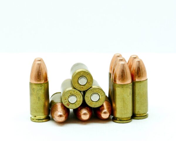 9mm Luger Ammo 125 Grain Bullets 50 Rounds FMJ Copper Plated Round Nose Bullets ~ IN STOCK Ready To Ship! - Image 2