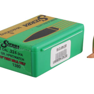 Sierra 69gr 22 Caliber .224 Hollow Point Boat Tail Match Bullets – Reloading