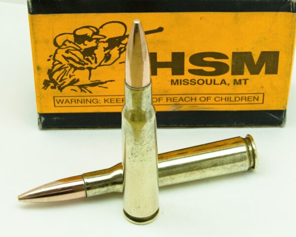 50 Caliber BMG HSM Ammunition With 647 Grain FMJ Bullets 10 Rounds Per Box