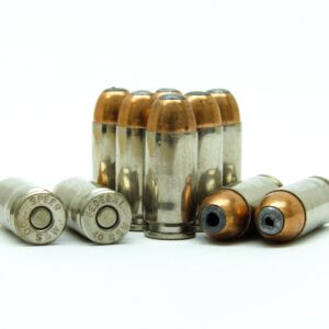 40cal 180 grain JHP Nickel Plated