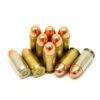 45 ACP with 230 grain plated round nose bullets