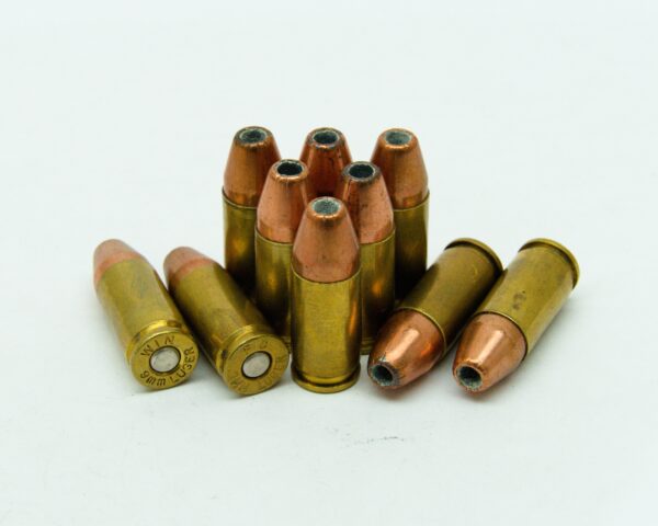 9MM Luger Ammunition With 115 Grain Hollow Point Personal Defense Bullets 20 Rounds