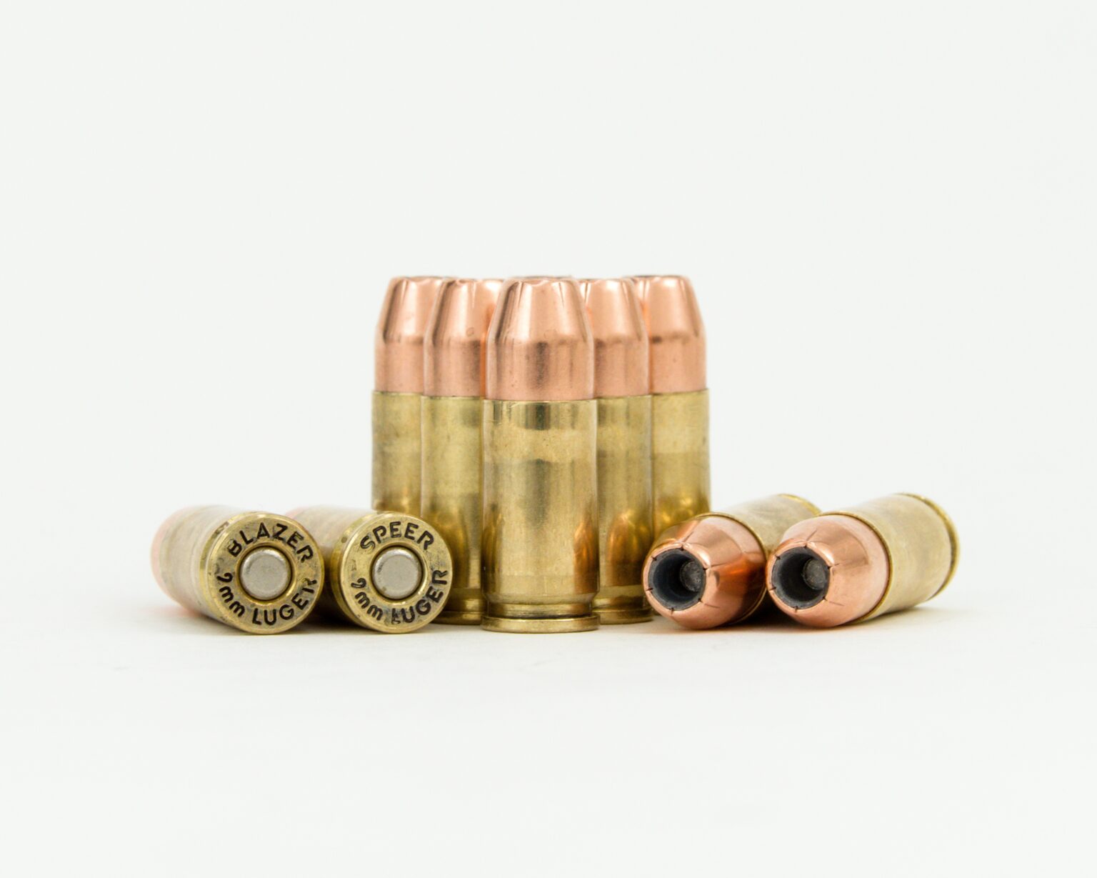 9mm Luger Personal Defense Ammunition with 115 Grain Sierra Sports Master Hollow Point Bullets