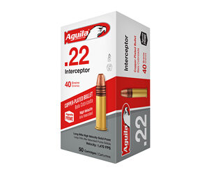Aguila Ammunition Rimfire Interceptor 22LR 40 Grain Solid Point 1B220320
