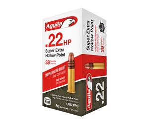 Aguila Ammunition Rimfire 22LR 38Gr Hollow Point 50 Round Box 1B220335