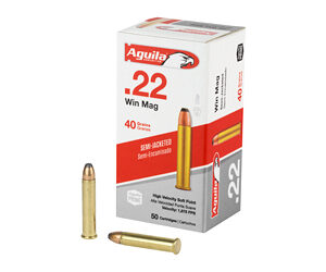 Aguila Ammunition 22WMR 40 Grain Soft Point 50 Round Box 1B222401