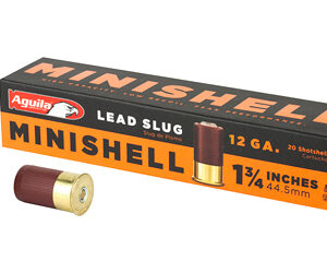 Aguila Ammunition Minishell 12Ga 1.75" Lead Slug 20 Round Box 1C128974