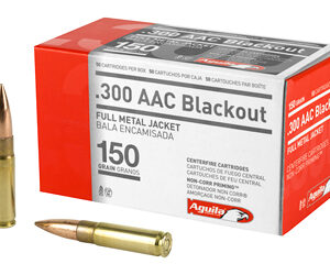 Aguila Ammunition 300 Blackout 150 Grain Full Metal Jacket 50 Round Box 1E300110