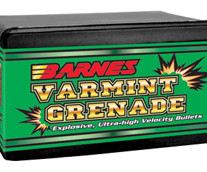 Barnes VARMINT GRENADE .224 Diameter 22 Caliber 50 Grain Flat Bottom Hollow Point California Certified Nonlead 250 Count 30201