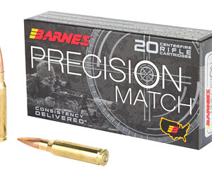 Barnes Precision Match 308 Win 175 Grain Open Tip Match Boat Tail 20 Round Box 30818