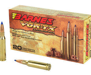 Barnes VOR-TX 7MM-08 120 Grain Tipped Triple Shock X Boat Tail Lead Free 20 Round Box California Certified Nonlead Ammunition 21561