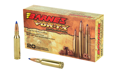 Barnes VOR-TX 7MM-08 120 Grain Tipped Triple Shock X Boat Tail Lead Free 20 Round Box California Certified Nonlead Ammunition 21561
