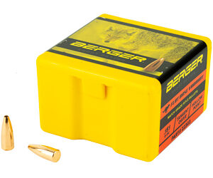 Berger Bullets – Reloading FB Varmint .224 Diameter 22 Caliber 40 Grain Flat Base Hollow Point 100 Count 22303