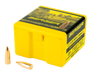 Berger Bullets – Reloading FB Target .224 Diameter 22 Caliber 55 Grain Flat Base Hollow Point 100 Count 22410