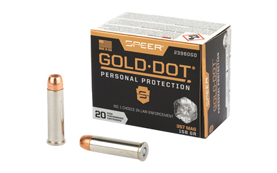 Speer Ammunition Speer Gold Dot Personal Protection 357MAG 158 Grain Hollow Point 20 Round Box 23960GD