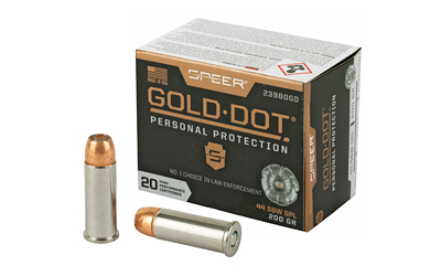 Speer Ammunition Speer Gold Dot Personal Protection 44 Special 200 Grain Hollow Point 20 Round Box 23980GD