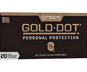Speer Ammunition Speer Gold Dot 300 Blackout 150Gr Gold Dot Hollow Point 20 Round Box 24462