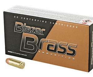 Blazer Ammunition Blazer Brass 40 S&W 165 Grain Full Metal Jacket 50 Round Box 5210