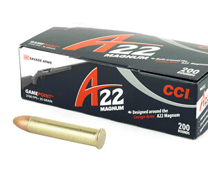 CCI A22 22WMR 35 Grain Gamepoint 200 Round Box 963CC