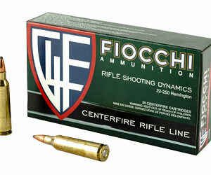 FIOCCHI 22-250REM 55GR PSP 20/200