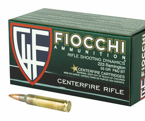 Fiocchi Ammunition Rifle 223 Remington 55 Grain Full Metal Jacket Boat Tail 50 Round Box 223A
