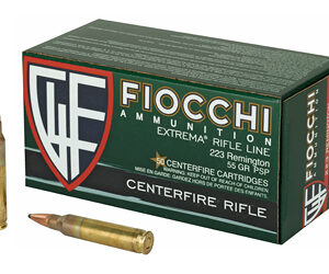Fiocchi Ammunition Rifle 223 Remington 55 Grain Pointed Soft Point 50 Round Box 223B50