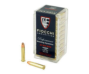 Fiocchi Ammunition Rimfire 22WMR 40 Grain Jacketed HollowPoint 50 Round Box 22FWMB