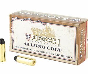 Fiocchi Ammunition Centerfire Pistol 45 Long Colt 250 Grain Lead Round Nose Flat Point 50 Round Box 45LCCA