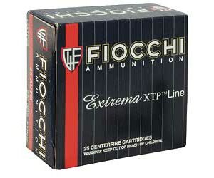 Fiocchi Ammunition Centerfire Pistol 45ACP 230 Grain Jacketed Hollow Point 25 Round Box 45XTP25