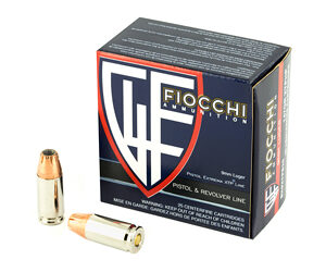 Fiocchi Ammunition Centerfire Pistol 9MM 147 Grain XTP 25 Round Box 9XTPB25