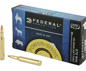 Federal PowerShok 270WIN 130 Grain Soft Point 20 Round Box 270A