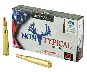Federal Non Typical 270 Win 150Gr Soft Point 20 Round Box 270DT150