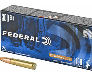 Federal PowerShok 300 Blackout 150 Grain Soft Point 20 Round Box 300BLKB