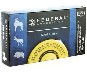 Federal PowerShok 308WIN 180 Grain Soft Point 20 Round Box 308B