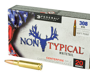 Federal Non Typical 308 Win 150Gr Soft Point 20 Round Box 308DT150