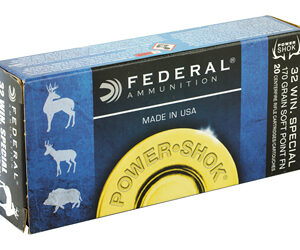 Federal PowerShok 32 WIN Special 170 Grain Soft Point 20 Round Box 32A