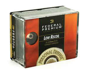 Federal Premium Personal Defense Hydra-Shok 380 ACP 90 Grain Jacketed Hollow Point Low Recoil 20 Round Box PD380HS1H
