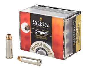 Federal Premium Personal Defense (LR) 38 Special 110 Grain Hydra-Shok Jacketed Hollow Point Low Recoil 20 Round Box PD38HS3H