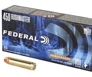 Federal PowerShok 450 BUSHMASTER 300 Grain 20 Round Box 450BMB