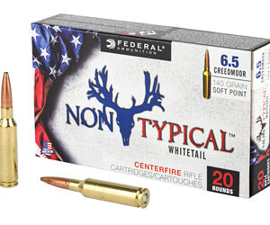 Federal Non Typical 6.5 CREEDMOOR 140Gr Soft Point 20 Round Box 65CDT1