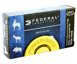 Federal PowerShok 6MM REM 100 Grain Soft Point 20 Round Box 6B