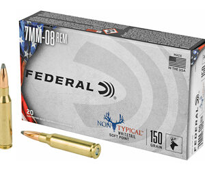 Federal Non Typical 7MM-08 150Gr Soft Point 20 Round Box 708DT1