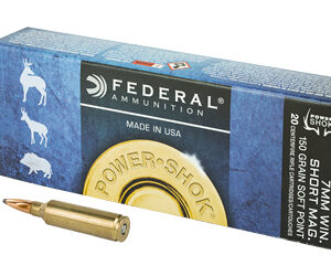 Federal PowerShok 7MM WSM 150 Grain Soft Point 20 Round Box 7WSME